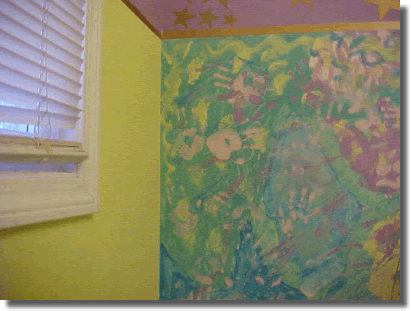 the leftmost part of the wall