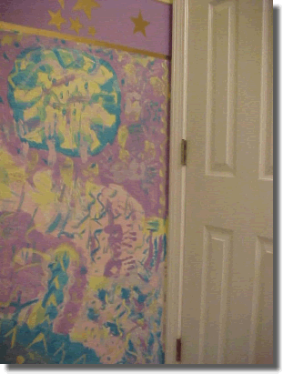 the right most part of the wall